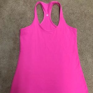 Pink Lululemon Cool Racerbank Tank